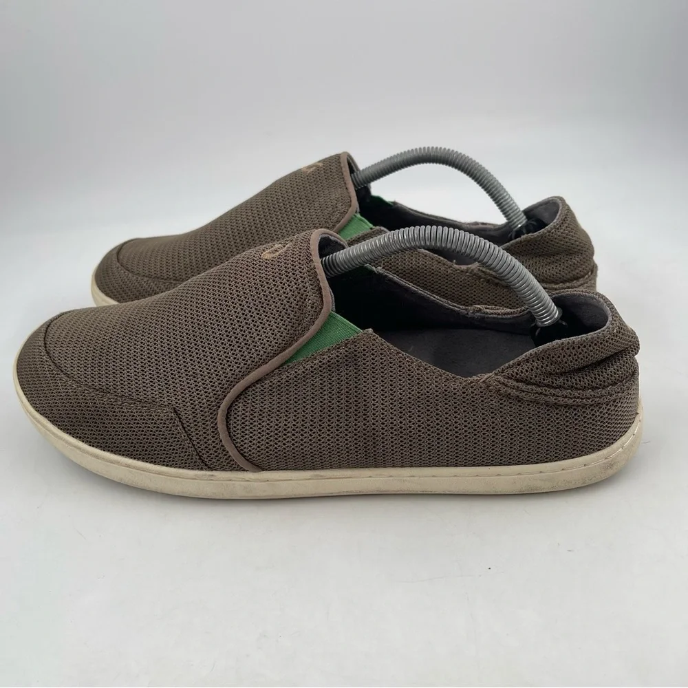 Olukai Men’s Nohea Mesh Mustang - Lime Slip-On Shoes Loafers - SIZE 11.5